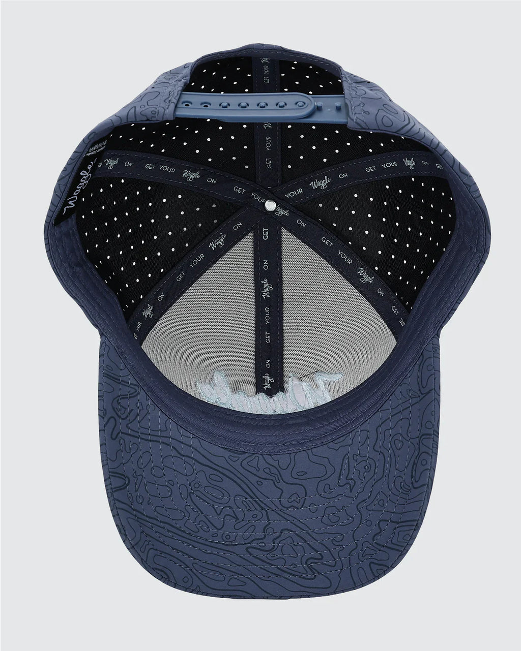 Waggle Low-Profile Snapback Hat - Loon Lake Topographic